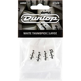 Dunlop DUNLOP 9003P LG THUMB PICK WHT (4)