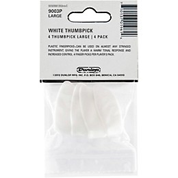 Dunlop DUNLOP 9003P LG THUMB PICK WHT (4)