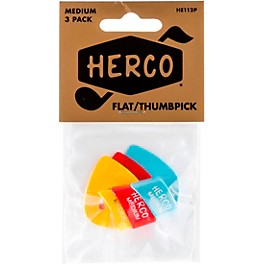 Dunlop DUNLOP HE112P HERCO MED FLAT THUMB PICK (3)