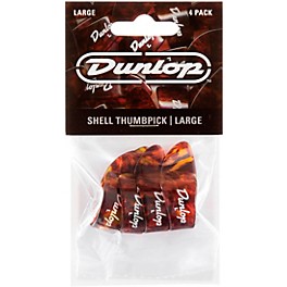 Dunlop 9023P Lg Shell Thumbpick 4Pk Large