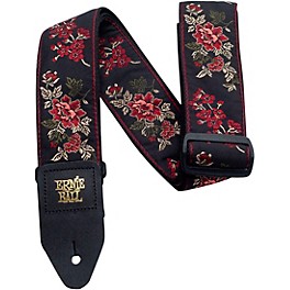 Ernie Ball Red Rose Jacquard Strap