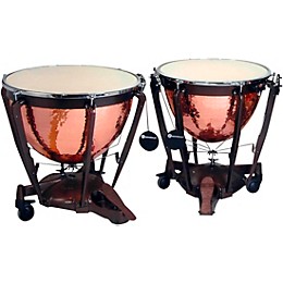 Bergerault Grand Professional Series Timpani Set with Hand Hammered Parabolic Copper Bowls 26, 29 in.