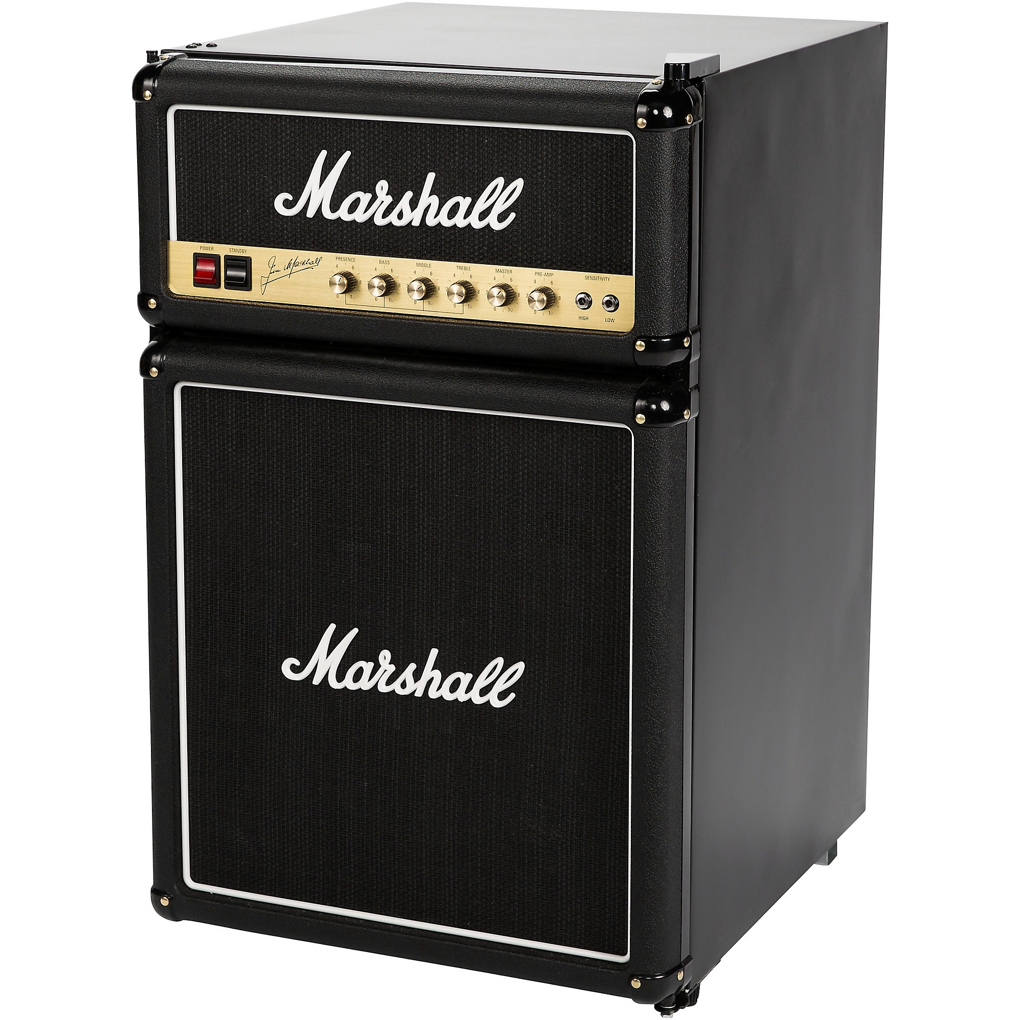 Marshall Fridge 4.4 Unboxing Video Review Up Close Guitar Amp Speaker Cab  Mini-Fridge Details! 