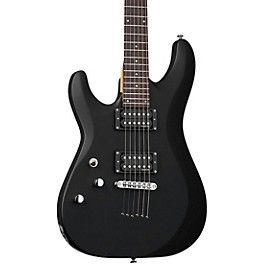 Schecter Guitar Research C-6 Deluxe Left-Handed Electric Guitar Satin Black