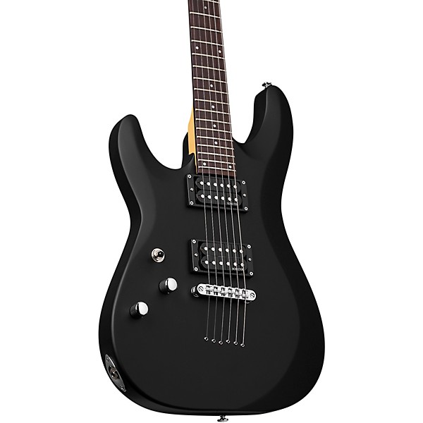 Schecter Guitar Research C-6 Deluxe Left-Handed Electric Guitar Satin Black
