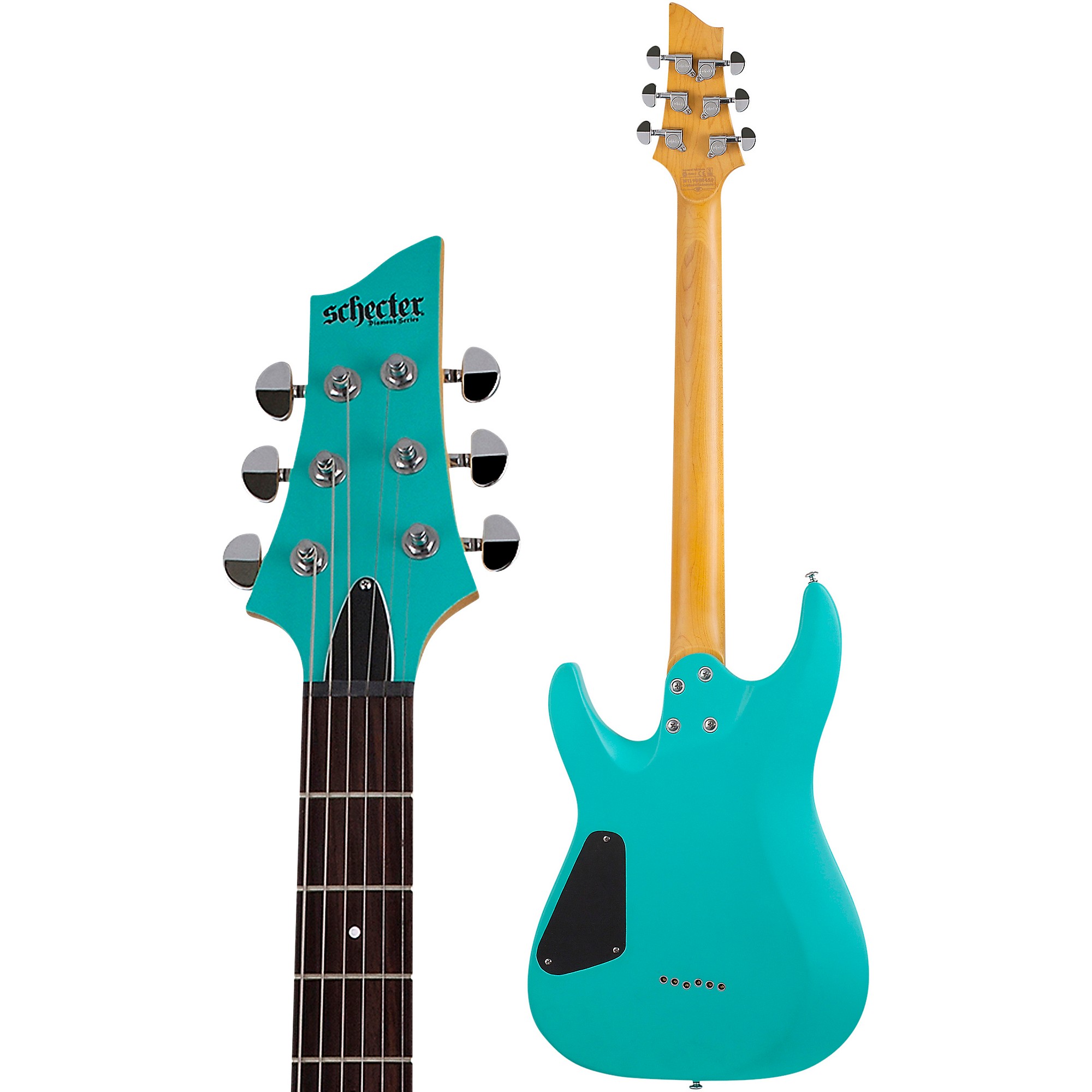 Schecter Guitar Research C-6 Deluxe Electric Guitar Aqua