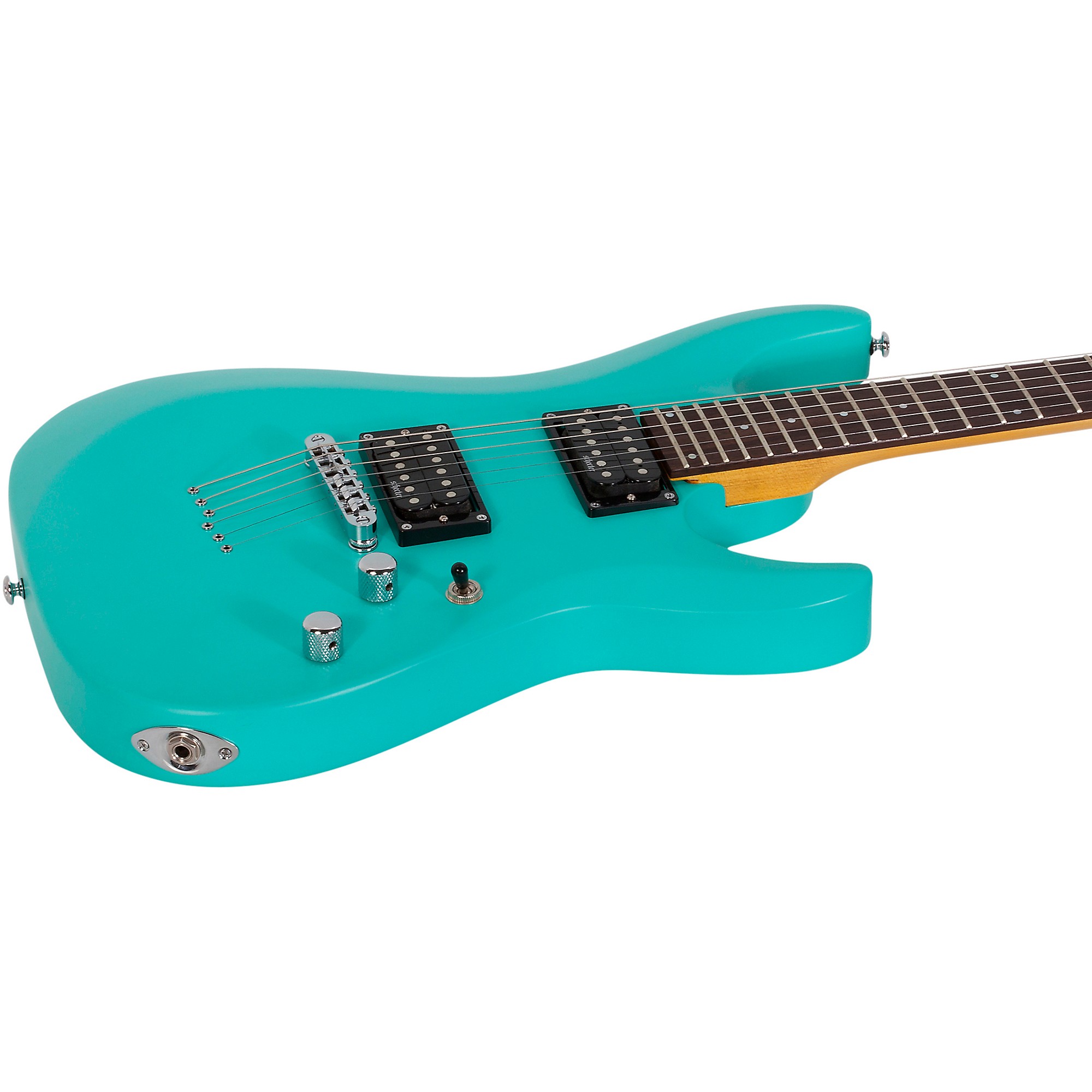 Schecter Guitar Research C-6 Deluxe Electric Guitar Aqua