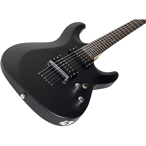 Schecter Guitar Research C-6 Deluxe Electric Guitar Satin Black