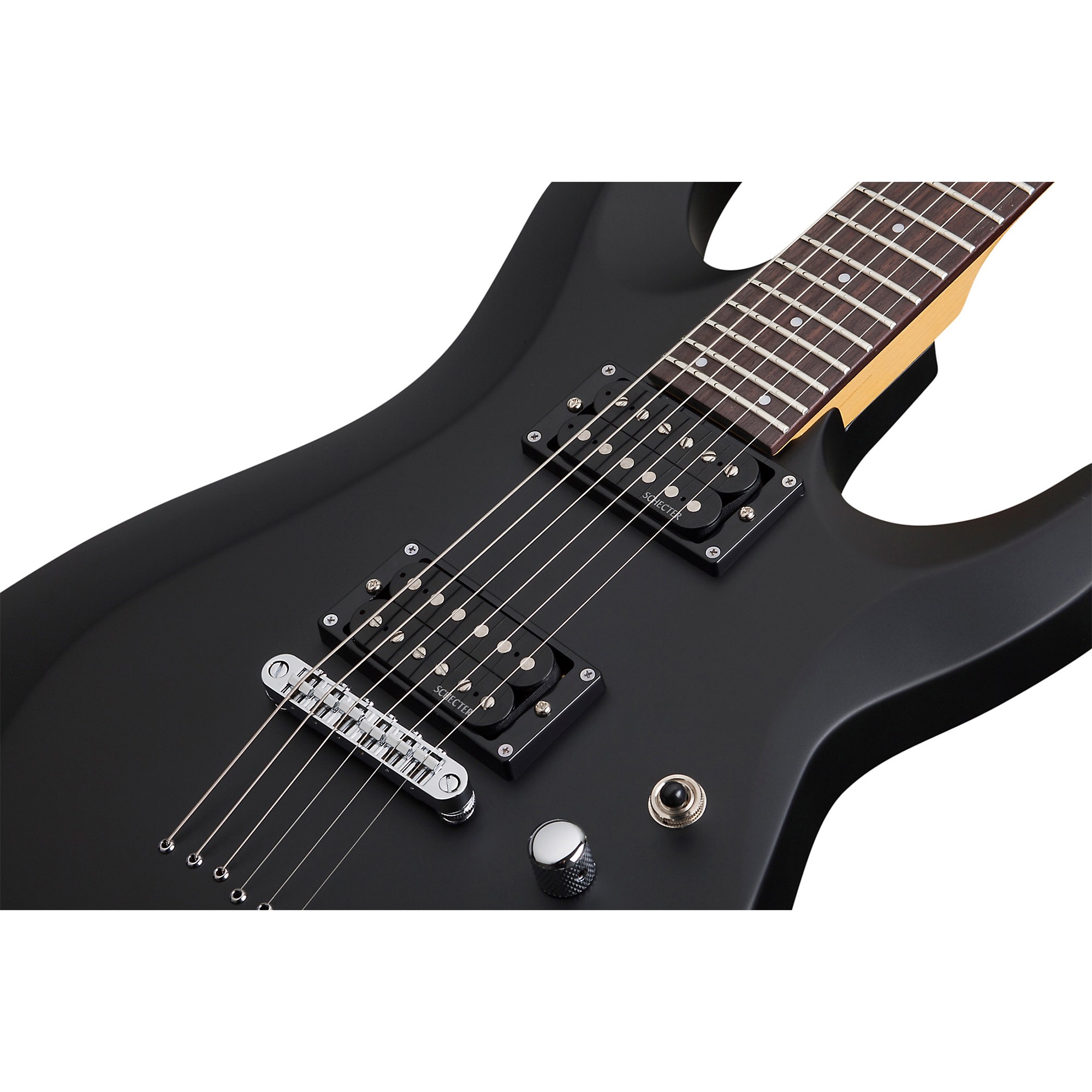 Schecter Guitar Research C-6 Deluxe Electric Guitar Satin Black