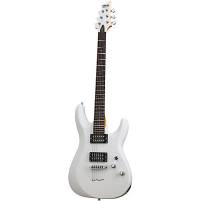 Schecter Guitar Research C-6 Deluxe Electric Guitar Satin White for sale