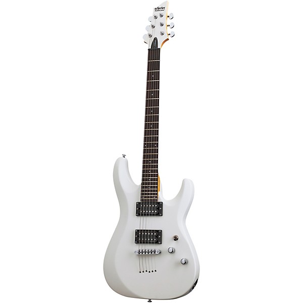 Schecter Guitar Research C-6 Deluxe Electric Guitar Satin White