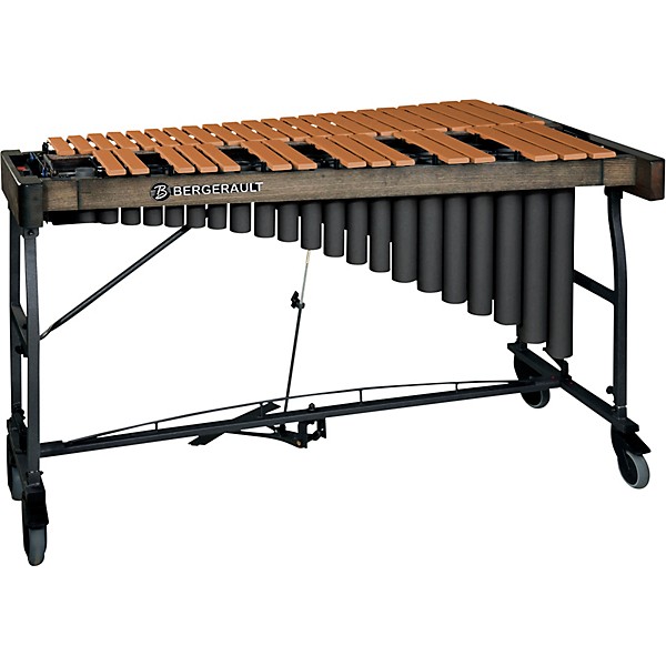 Bergerault Signature Series Vibraphone, 3.0 Octaves Gold Finish Aluminum Bars Concert Frame with Motor