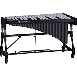 Bergerault 3.0 Octave Performance Series Vibraphone Silver Finish Aluminum Bars Concert Frame with Motor