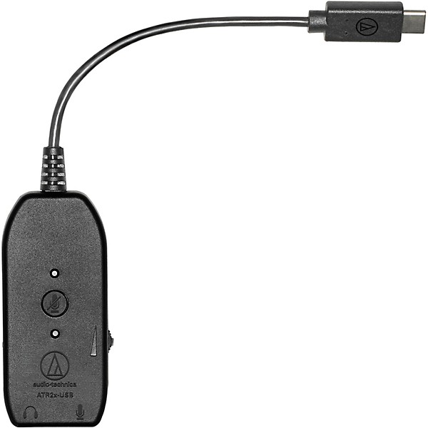 Audio-Technica ATR2x-USB 3.5 mm to USB Digital Audio Adapter Black