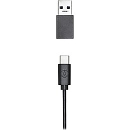 Audio-Technica ATR2x-USB 3.5 mm to USB Digital Audio Adapter Black