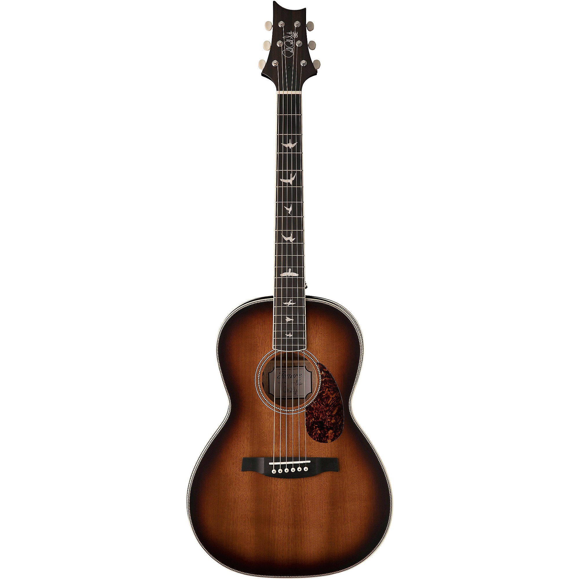 prs se p20e tobacco sunburst PRS SE P20E Parlor Acoustic-Electric Guitar Tobacco Sunburst