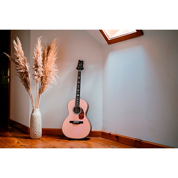 PRS SE P20E Parlor Acoustic-Electric Guitar Pink Lotus