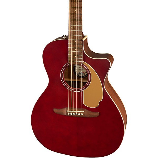 Fender Newporter Player Limited-Edition Acoustic-Electric Guitar Midnight Wine