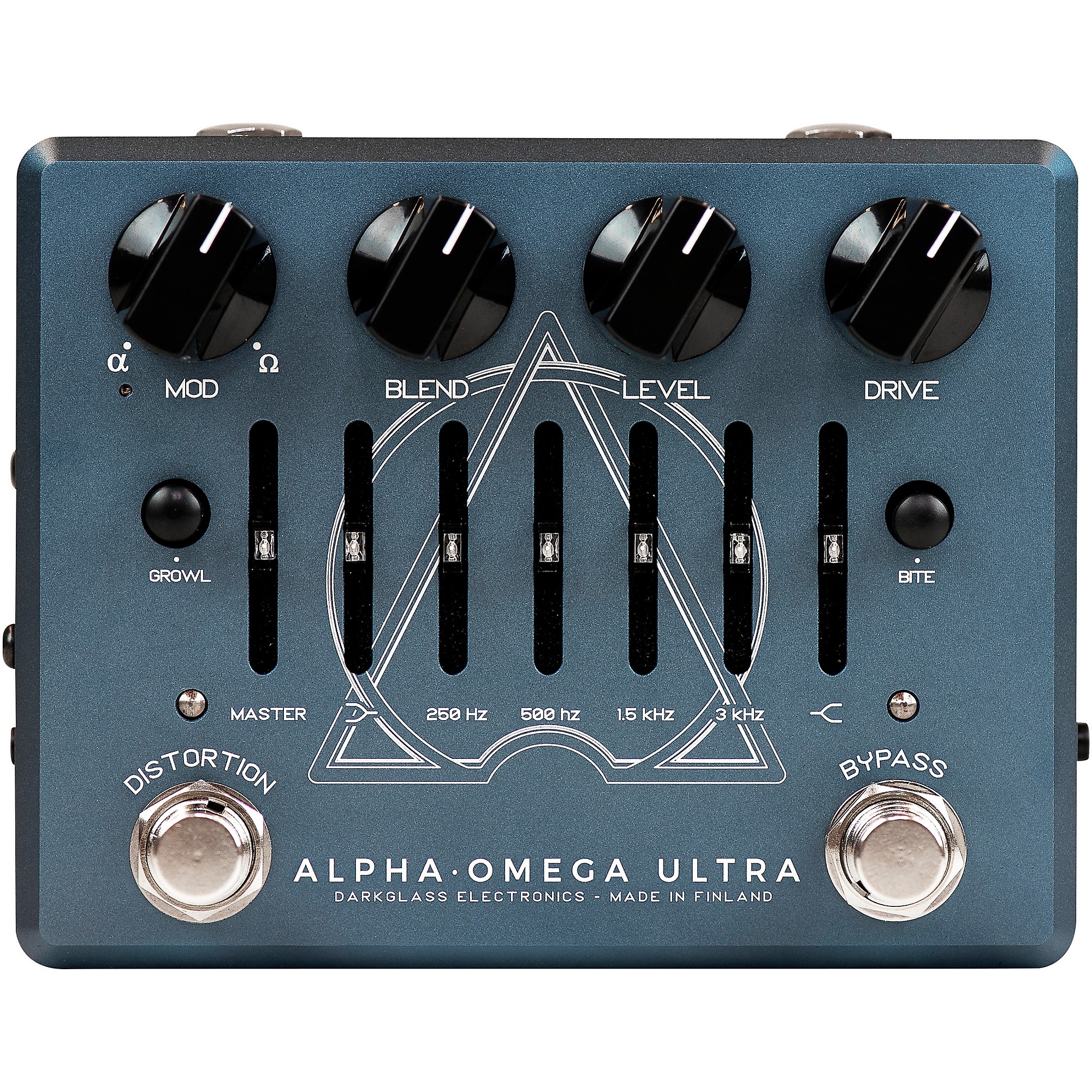 Darkglass Alpha Omega Ultra V2 Bass Preamp Pedal Blue | Guitar Center