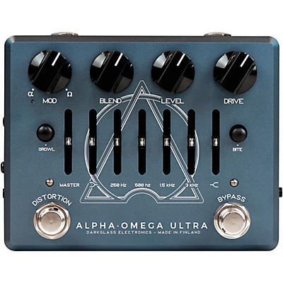 Darkglass Alpha Omega Ultra V2 Bass Preamp Pedal Blue for sale