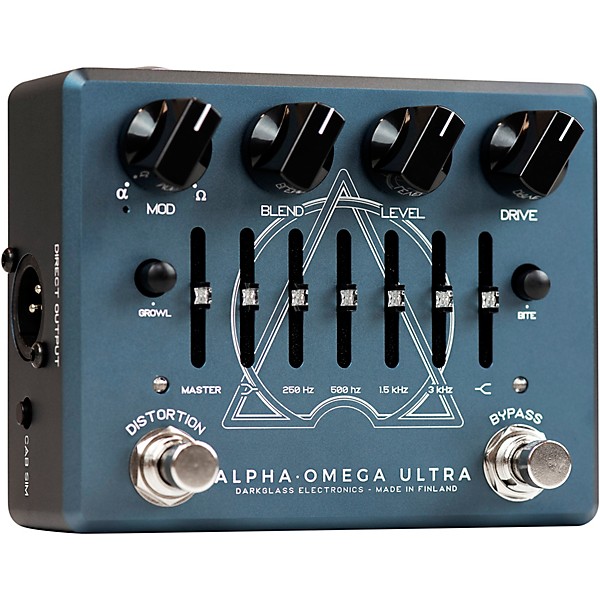 Darkglass Alpha Omega Ultra V2 Bass Preamp Pedal Blue