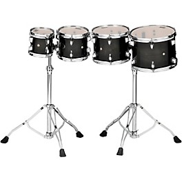 TAMA High-Pitched Concert Tom Set With Stands (Double-headed) 6, 8, 10, 12 in. Transparent Black Burst