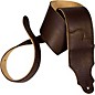 Franklin Strap 3" Original Natural Glove Leather Guitar Strap Chocolate with Gold Stitching thumbnail