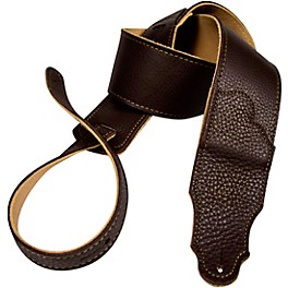 Franklin Strap 2.5" Original... Franklin Strap 2.5" Original Natural Glove Leather Guitar Strap Chocolate with Gold Stitching