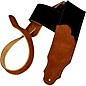 Franklin Strap Sedona Suede Guitar Strap Black with Rust Endtabs thumbnail