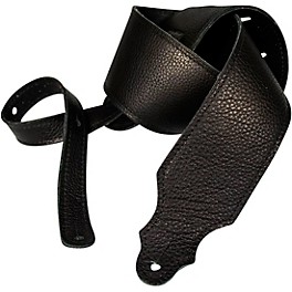 Franklin Strap 3" Purist Glove Leather Guit... Franklin Strap 3" Purist Glove Leather Guitar Strap Black with Black Stitching