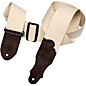 Franklin Strap Cotton Guitar Strap with Glove Leather End Tabs Natural with Chocolate Endtabs thumbnail