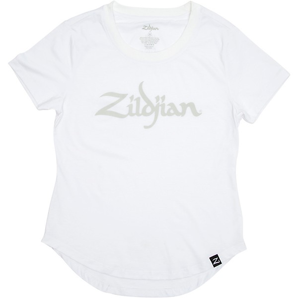 Zildjian Women's Logo Tee, White Small White