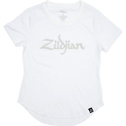 Zildjian Women's Logo Tee, White Medium White