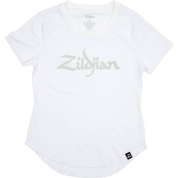 Open Box Zildjian Women's Logo Tee, White Level 1 Medium White