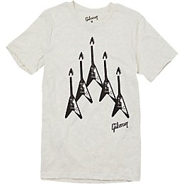 Gibson Flying V 'Formation' Tee X Large Gray