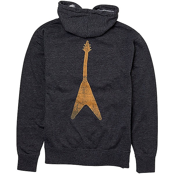 Gibson Gibson Flying V Full-Zip Hoodie X Small Black