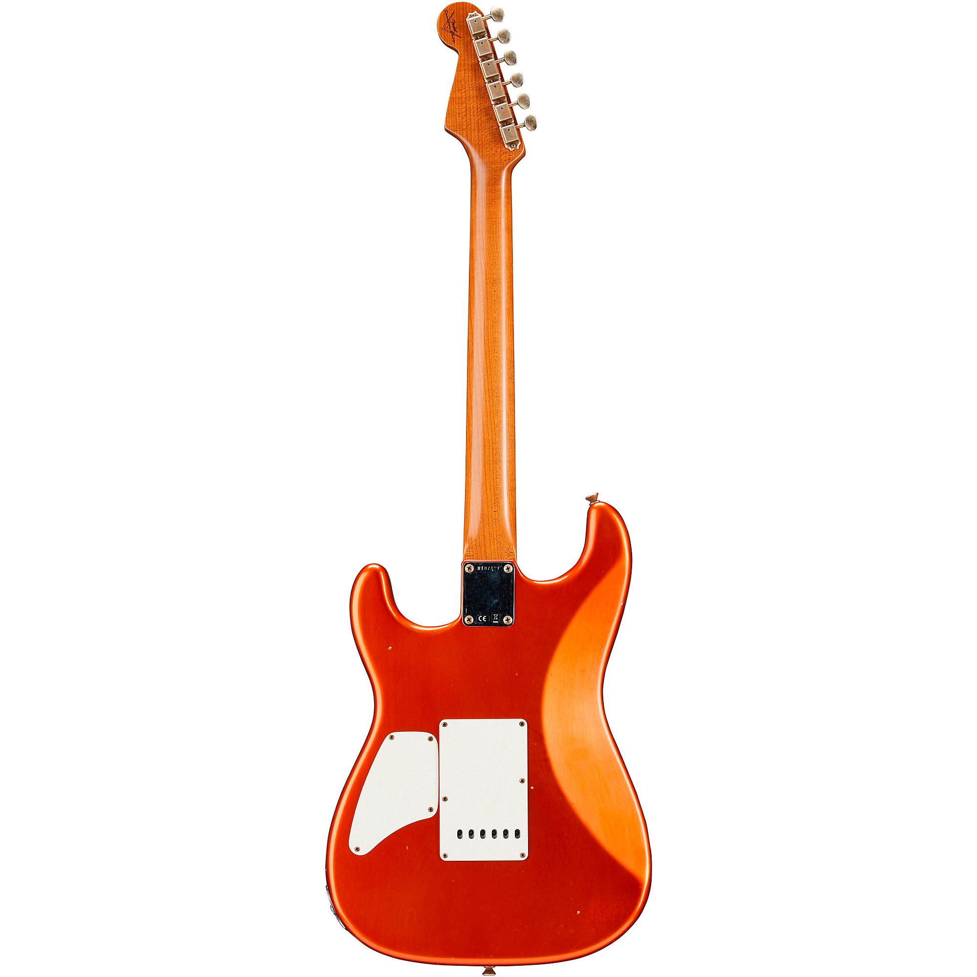 Platinum Fender Custom Shop Dealer Select Stratocaster HST Journeyman  Electric Guitar Aged Candy Tangerine | Guitar Center