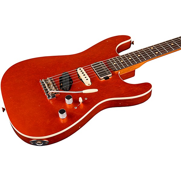 Fender Custom Shop Dealer Select Stratocaster HST Journeyman Electric Guitar Aged Candy Tangerine