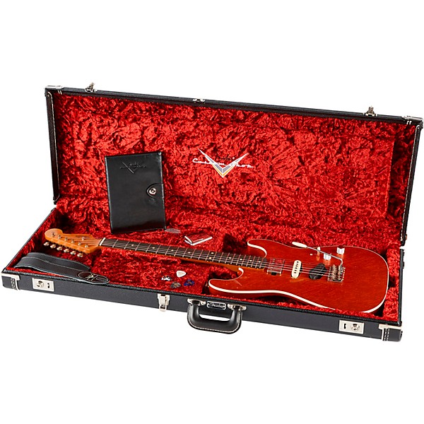 Fender Custom Shop Dealer Select Stratocaster HST Journeyman Electric Guitar Aged Candy Tangerine