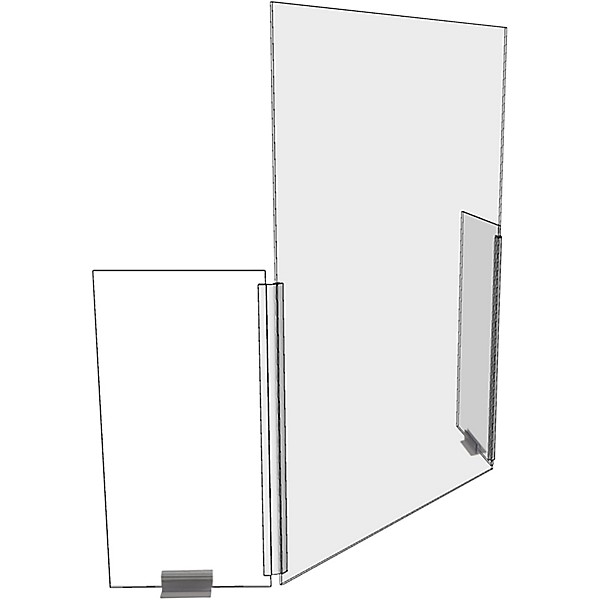 VICTORY DISPLAY Triple Panel COVID19 Guard with Hinges