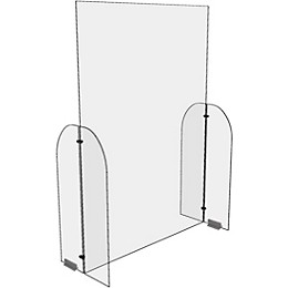 VICTORY DISPLAY Single Panel COVID19 Guard with Hinges