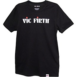 Vic Firth Black Logo T-Shirt Small Black