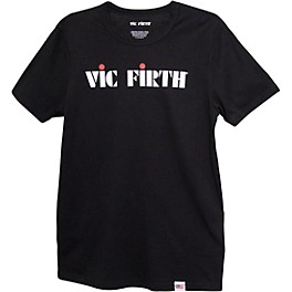 Vic Firth Black Logo T-Shirt XX Large Black Vic Firth Black Logo T-Shirt Small Black