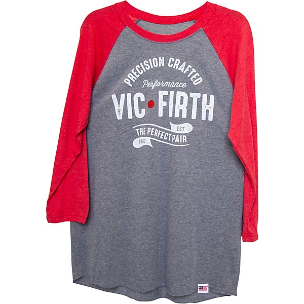 Vic Firth Raglan T-Shirt Large Gray