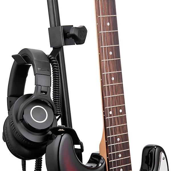Hercules Headphone and Guitar Strap Holder Black