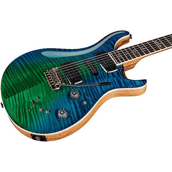 PRS Private Stock Modern Eagle V Curly Maple Top & Ebony Fretboard with Pattern Neck Electric Guitar Laguna Dragon's Breath