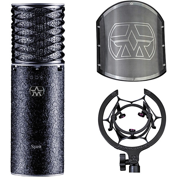 Aston Microphones Limited Edition Black Spirit Multi-Pattern Condenser Microphone with Swiftshield