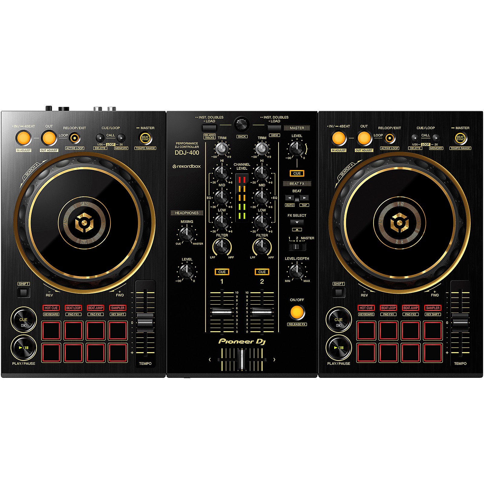 Pioneer DJ DDJ-400-N Limited Edition Gold 2-Channel DJ Controller