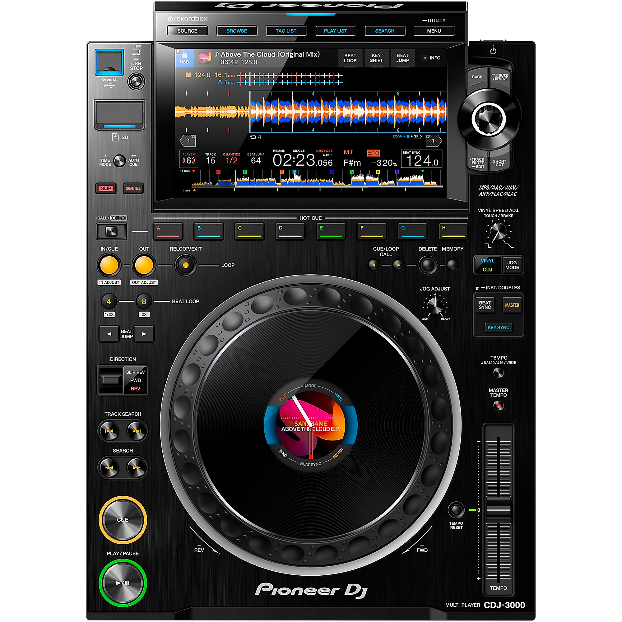 Pioneer DJ CDJ-3000 Professional DJ Media Player Black | Guitar Center