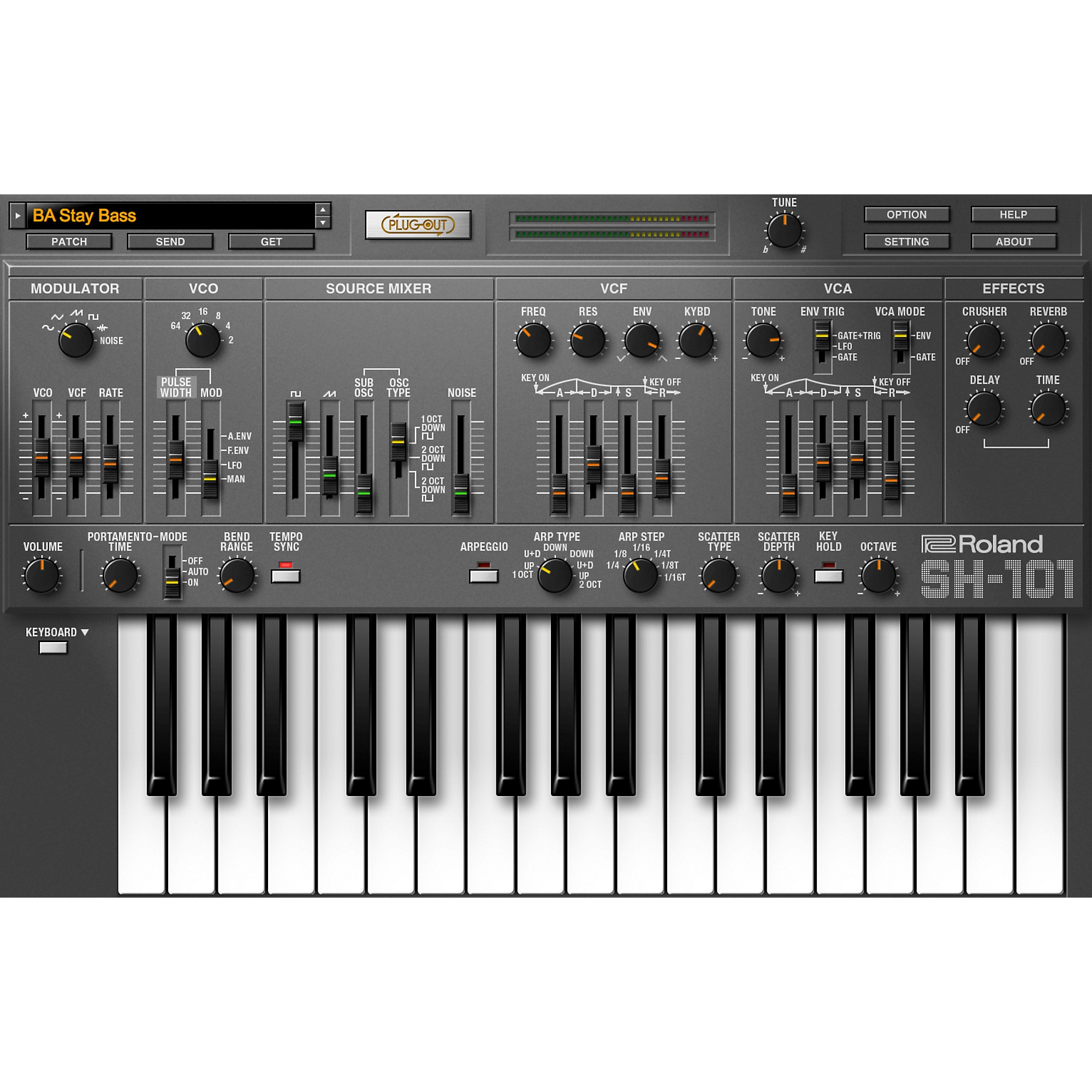 Roland Cloud Cloud SH-101 Software Synthesizer (Download Roland Cloud Cloud SH-101 Software Synthesizer (Download